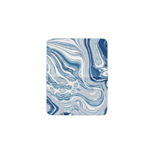 summer beach nautical waves watercolor blue swirls card holder