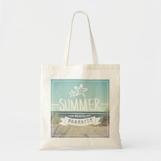 Summer Beach Paradise Tote Bag (Front)