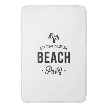 Summer Beach Party Bathroom Mat Summer Beach Party Bathroom Mat