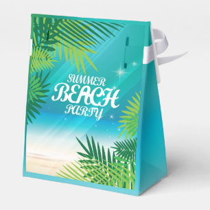 Summer Beach Party Favor Boxes