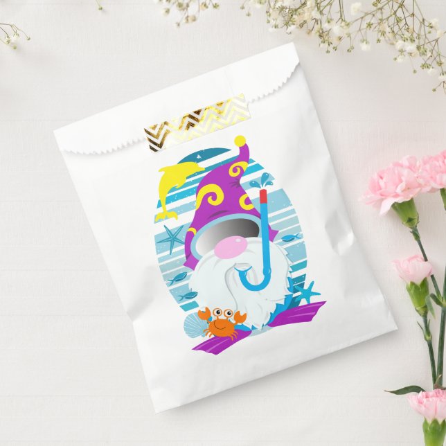 Summer Beach Party Gnome Favor Bag (Sealed)