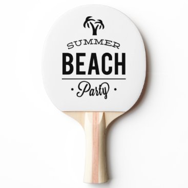 Summer Beach Party Ping Pong Paddle Summer Beach Party Ping Pong Paddle