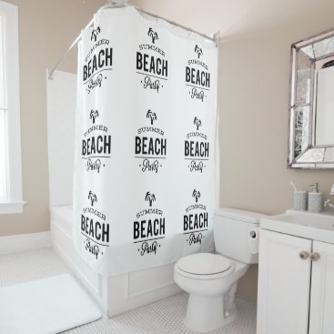 Summer Beach Party Shower Curtain Summer Beach Party Shower Curtain