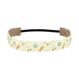 Summer Beach Pattern Athletic Headband