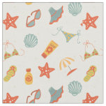 Summer Beach Pattern Fabric