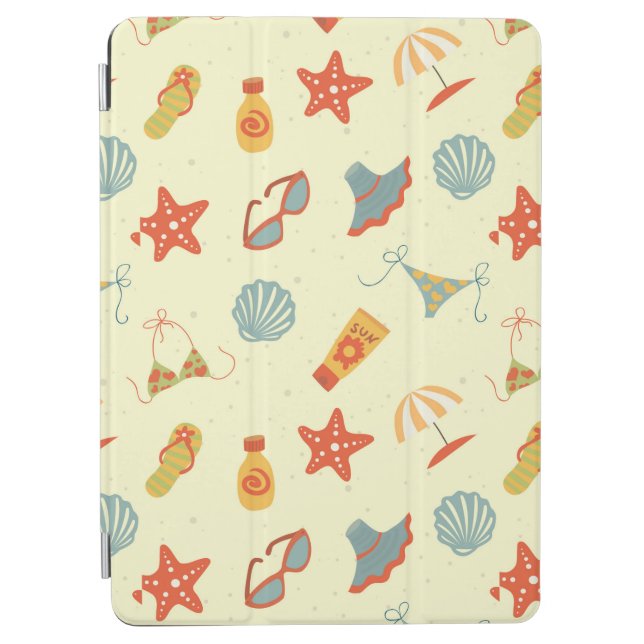 Summer Beach Pattern iPad Air Cover (Front)