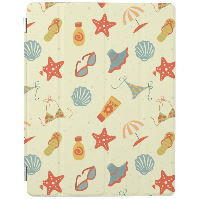 Summer Beach Pattern iPad Air Cover (Front)