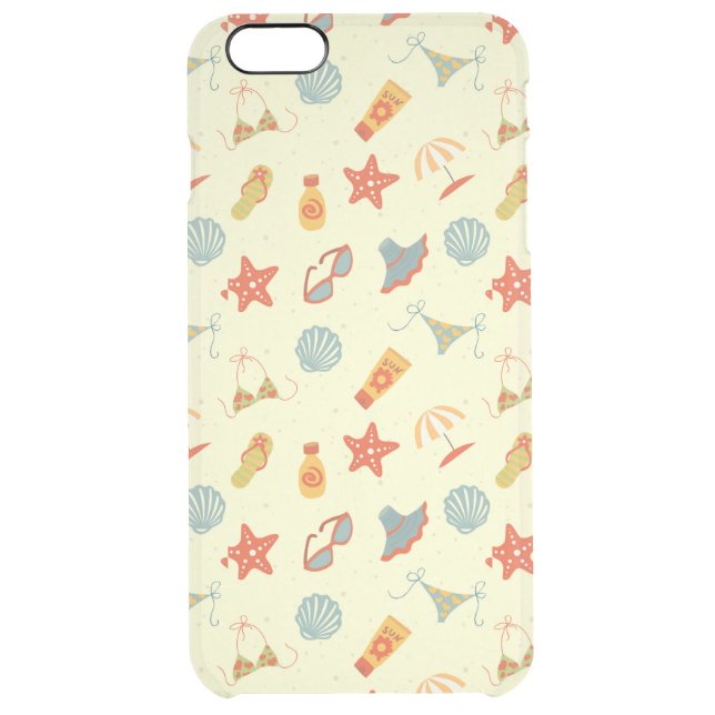 Summer Beach Pattern Uncommon iPhone Case (Back)