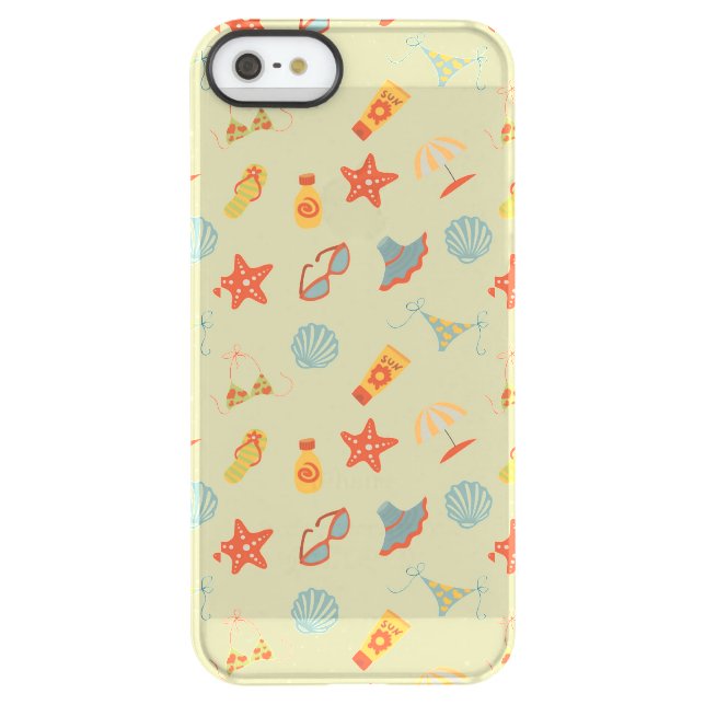 Summer Beach Pattern Uncommon iPhone Case (Back)