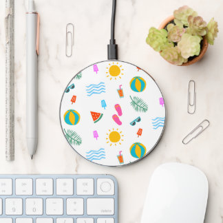 Summer Beach Pattern Wireless Charger