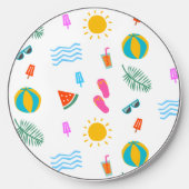 Summer Beach Pattern Wireless Charger (Front)