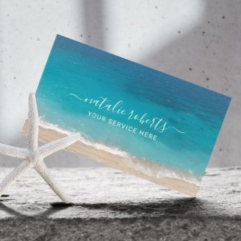 Summer Beach Photography Event Planning Business Card by cardfactory at Zazzle