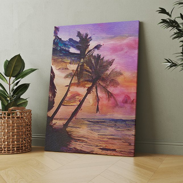 Summer Beach Postcards 3/3 Canvas Print (Creator Uploaded)