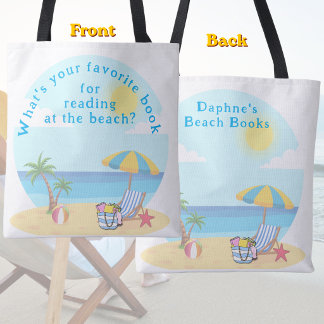 Summer Beach Reading Conversation Starter Tote Bag