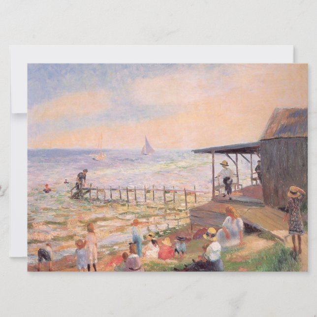 Summer Beach Scene Card (Front)