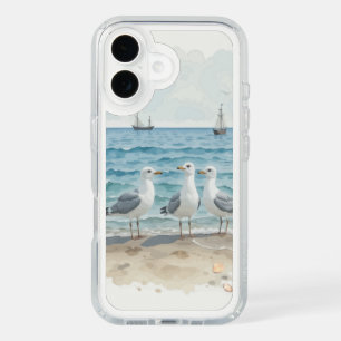 Summer Beach Scene Ocean Sea Lake Beach Water  iPhone 16 Case