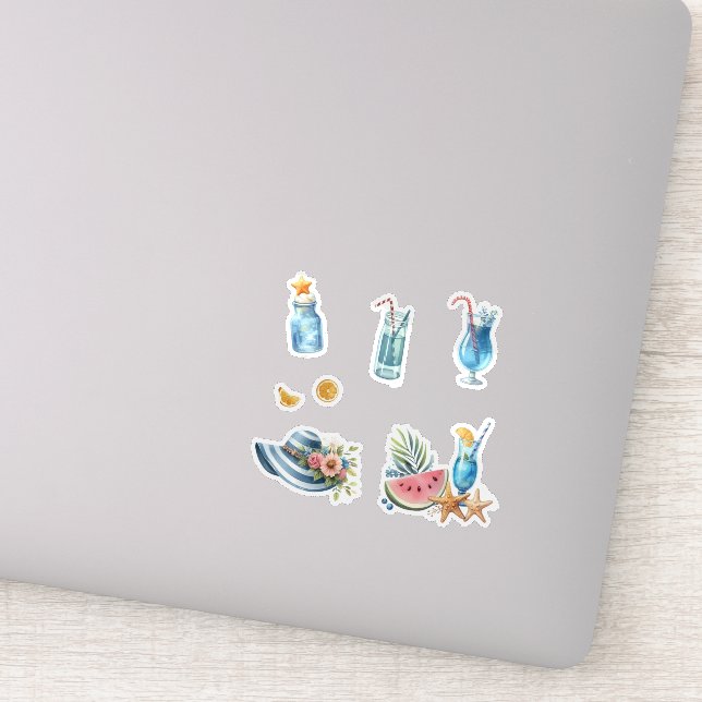 Summer Beach  Sticker (Detail)