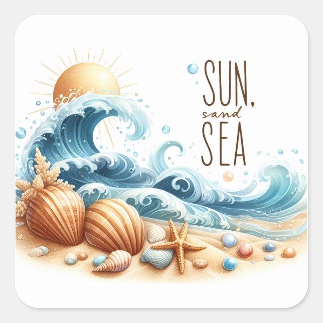 Summer Beach Stickers (Front)