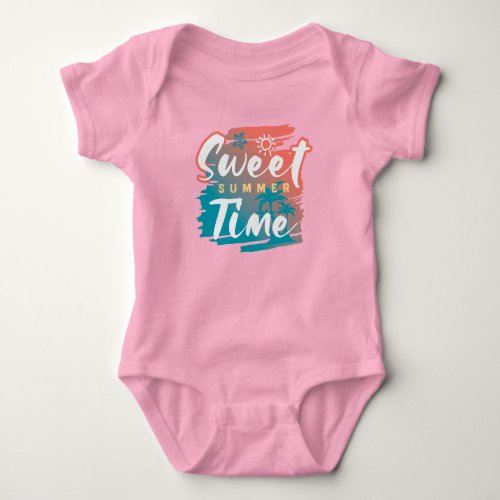 Summer  Beach Sublimation  Baby Bodysuit