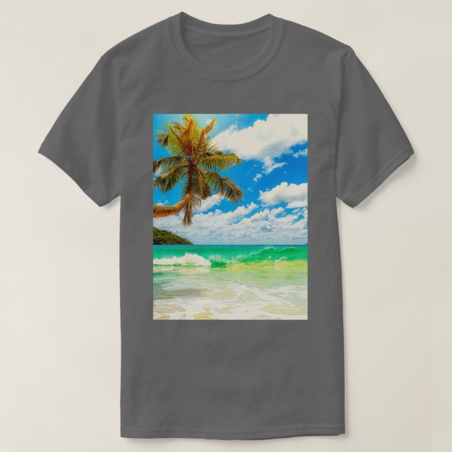 Summer beach sunrise sunset T-Shirt (Design Front)
