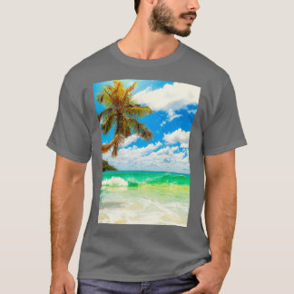 Summer beach sunrise sunset T-Shirt