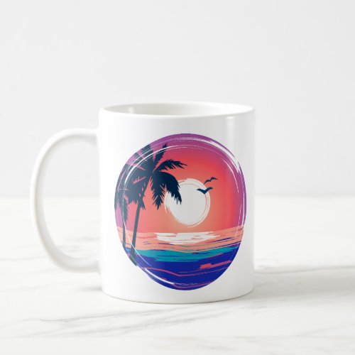 Summer Beach Sunset Coffee Mug