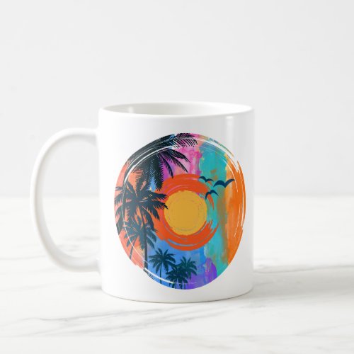 Summer Beach Sunset Coffee Mug