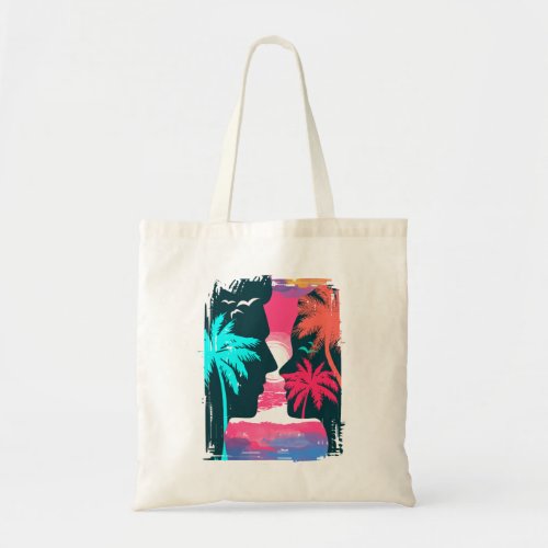 Summer Beach Sunset Couple Tote Bag