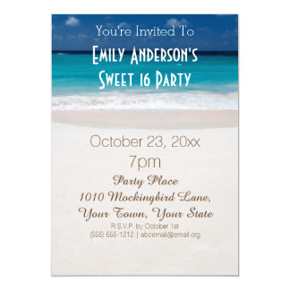 beach birthday invitations