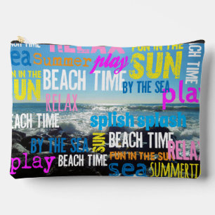 Summer Beach Time Fun Accessory Pouch