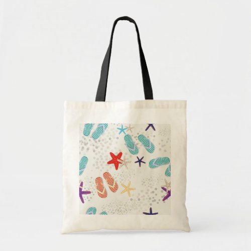 Summer beach tote bag