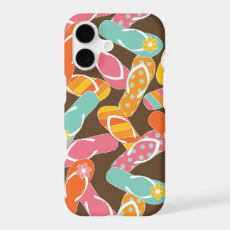 Summer Beach Tropical Colorful Flip Flops Sandals iPhone 17 Case