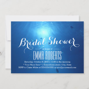 Summer Beach Under Sea Bridal Shower Invitation
