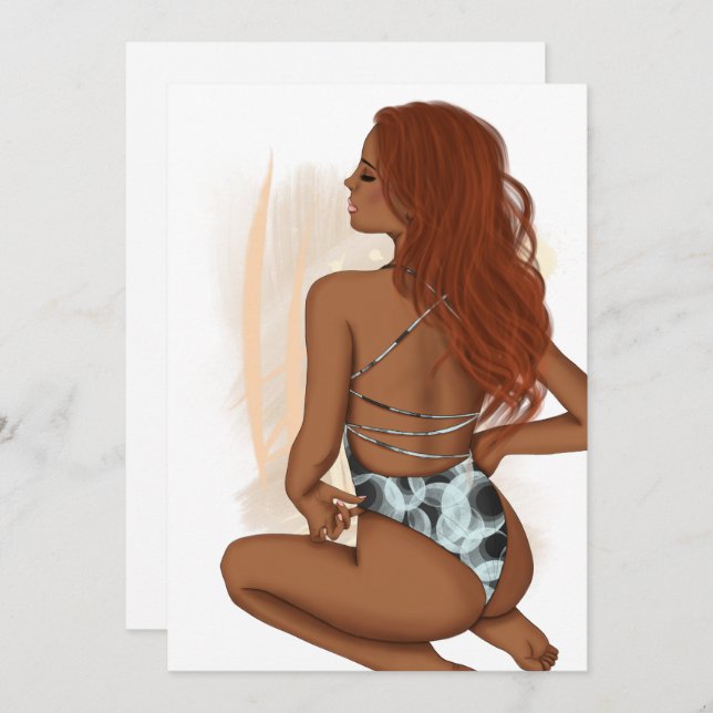 Summer Beach Vacation Birthday Party Invitation (Front/Back)