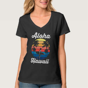 Summer Beach Vacation Hawaiian Island Retro Aloha T-Shirt