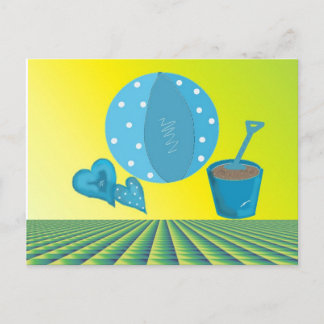 Summer Beach Vacation Postcard