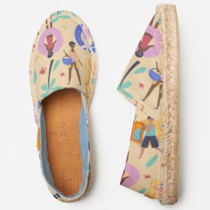 summer beach vacation tropical palm trees crabs espadrilles