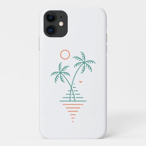 Summer Beach Vibes 3 iPhone 11 Case