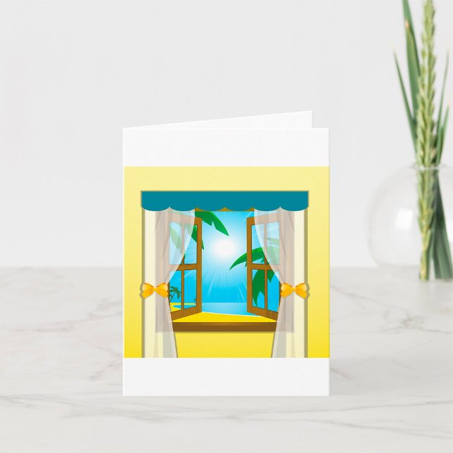 Summer Beach View Card (Creator Uploaded)