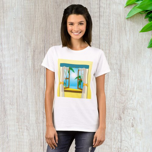 Summer Beach View T_Shirt