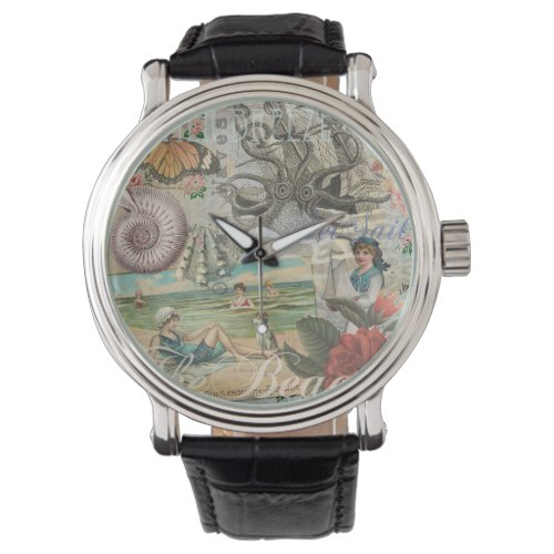 summer beach vintage octopus antique sailing watch