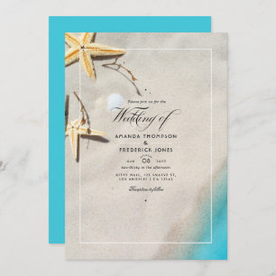 Summer Beach Wedding Invitation