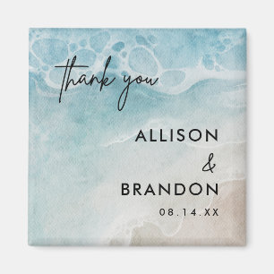 Summer Beach Wedding Party Thank You Magnet