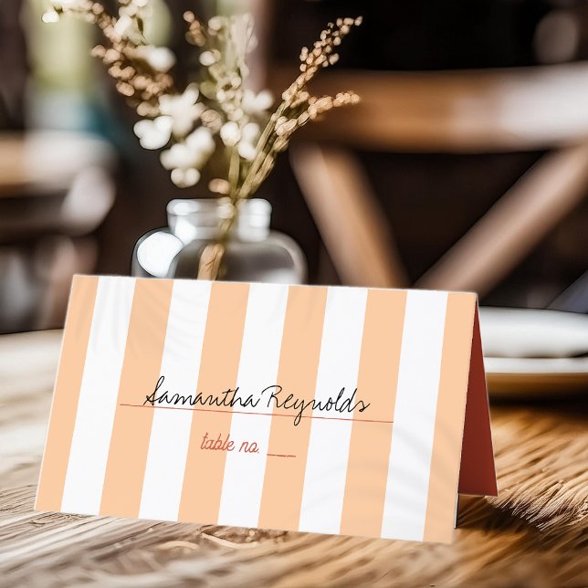 Summer Beach Wedding Place Card (Creator Uploaded)