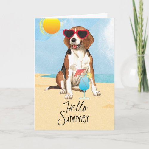 Summer Beagle Card