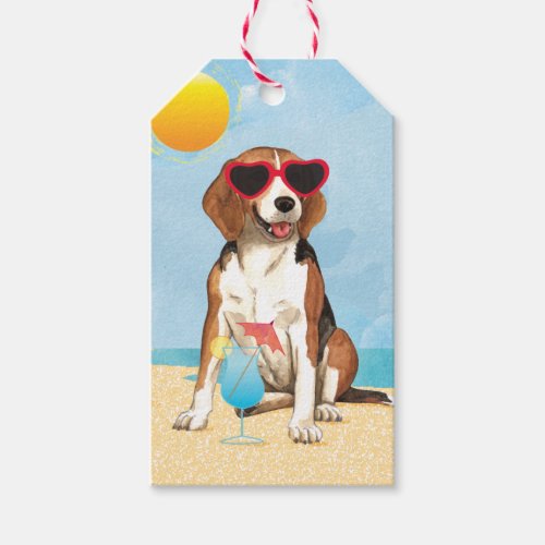 Summer Beagle Gift Tags