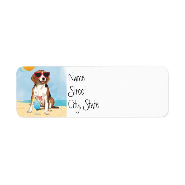 Summer Beagle Label (Front)