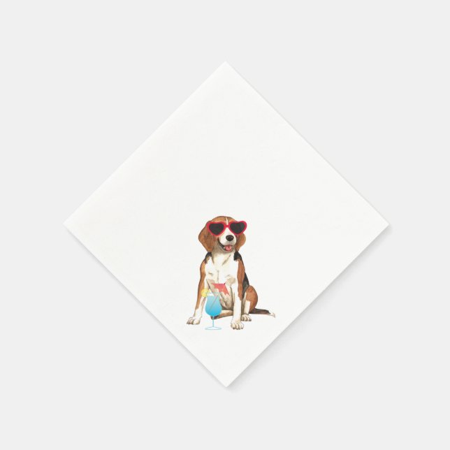 Summer Beagle Napkins (Corner)