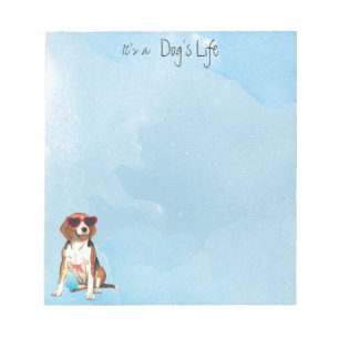 Summer Beagle Notepad