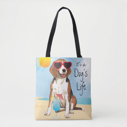 Summer Beagle Tote Bag